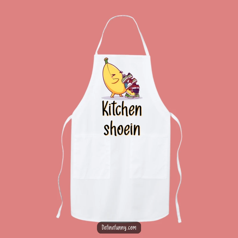 Funny Banana Shoe Juggling Apron - Kitchen Comedy