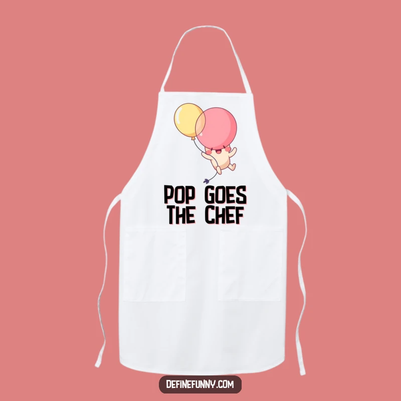 Funny Kawaii Balloon Pop Apron: Cook Up Some Laughs in the Kitchen Hilariously!