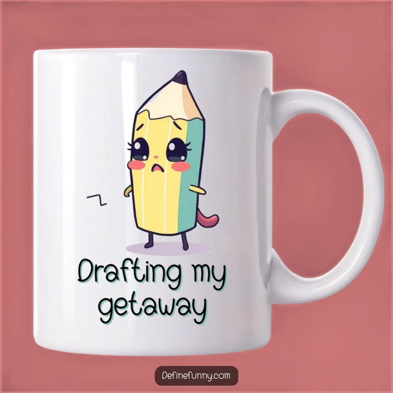 Funny Pencil Escape Artist Mug - Hilarious Gift for Artists & Writers