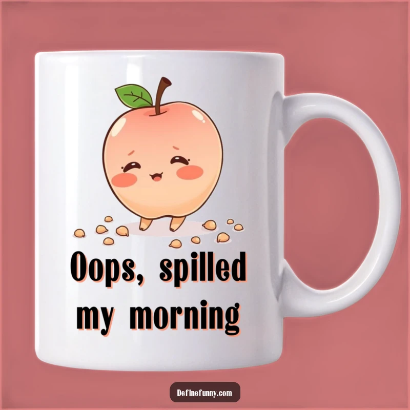 Funny Blushing Apple Mug: A Hilarious Gift for Clumsy Fruit Lovers