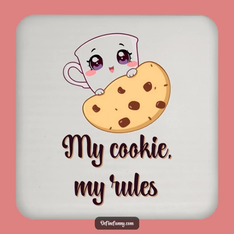Funny Teacup Cookie Surprise Coaster: Hilarious Tabletop Treat