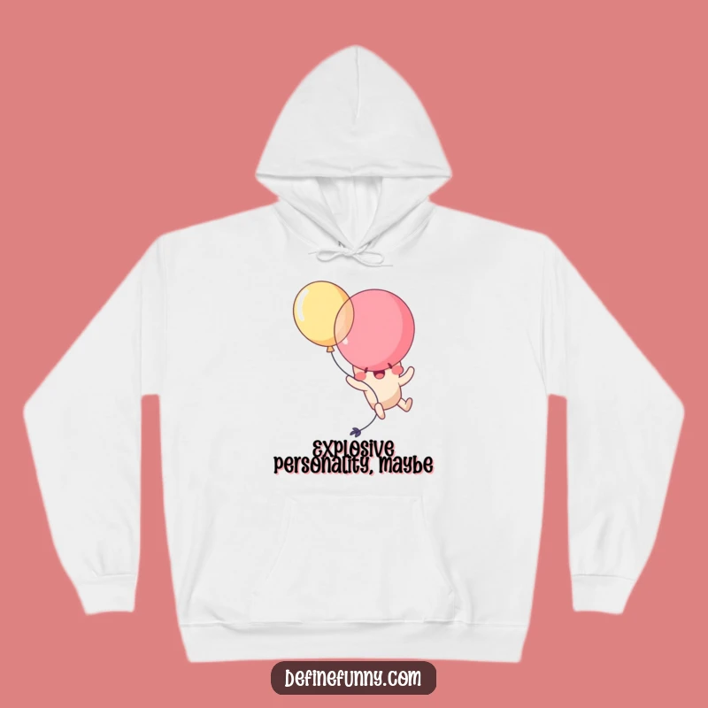 Funny Kawaii Balloon Pop Hoodie: Stay Cozy While Laughing at This Comical Mishap!