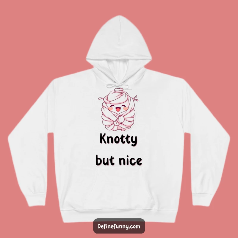 Funny Laundry Hoodie: Tied in Knots - Cozy & Comedic Chaos Gift