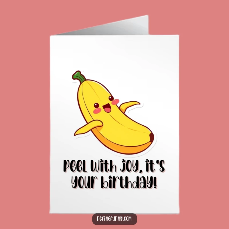 Free Printable Kawaii Banana Birthday Card - Joyful Downloadable Gift