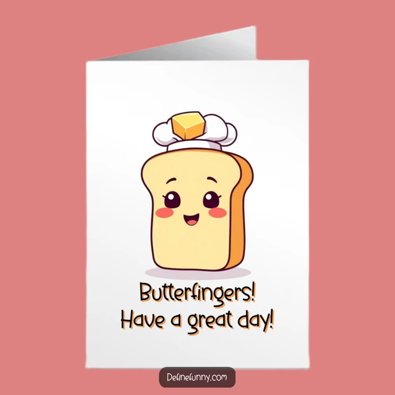 Funny Free Printable Birthday Card: Chef Bread Loaf Slip, Downloadable Gift