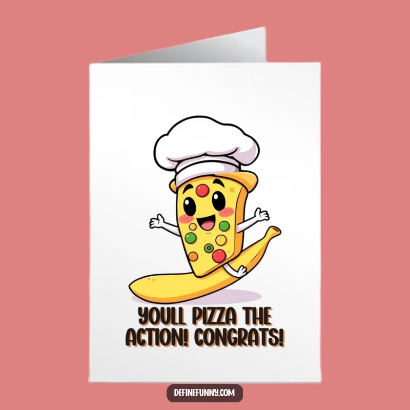 Free Printable Congratulations Card - Hilarious Pizza Chef Slip-Up for Your Big Win
