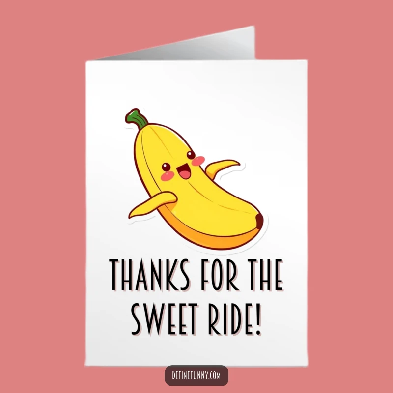 Free Printable Kawaii Banana Thank You Card - Gratitude in Motion!