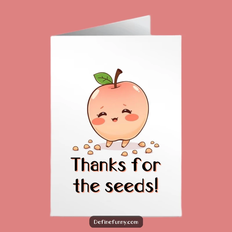 Free Printable Thank You Apple Card: Sweet Tripping Fruit Downloadable Gift