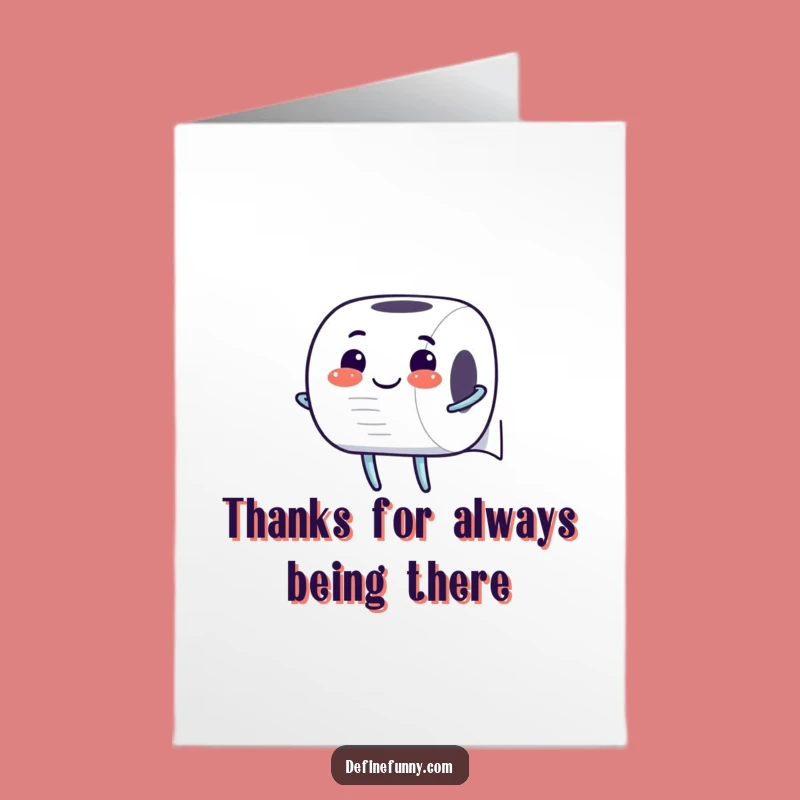 Free Printable Thank You Card: Toilet Paper Rolls Thanks with Glee