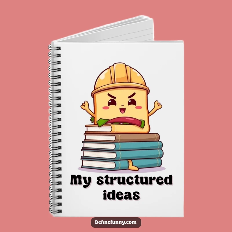 Funny Sandwich Book Balance Notebook: Hard Hat Character Journal Funny Gift