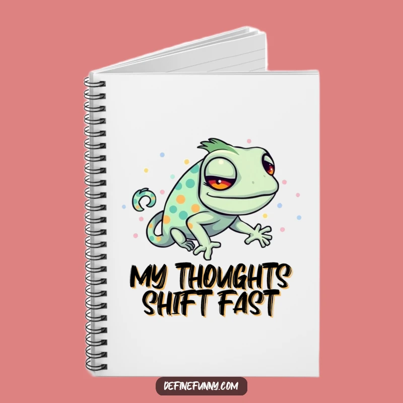Funny Chameleon Notes Notebook - Jot Down Ideas with Hilarious Disguise