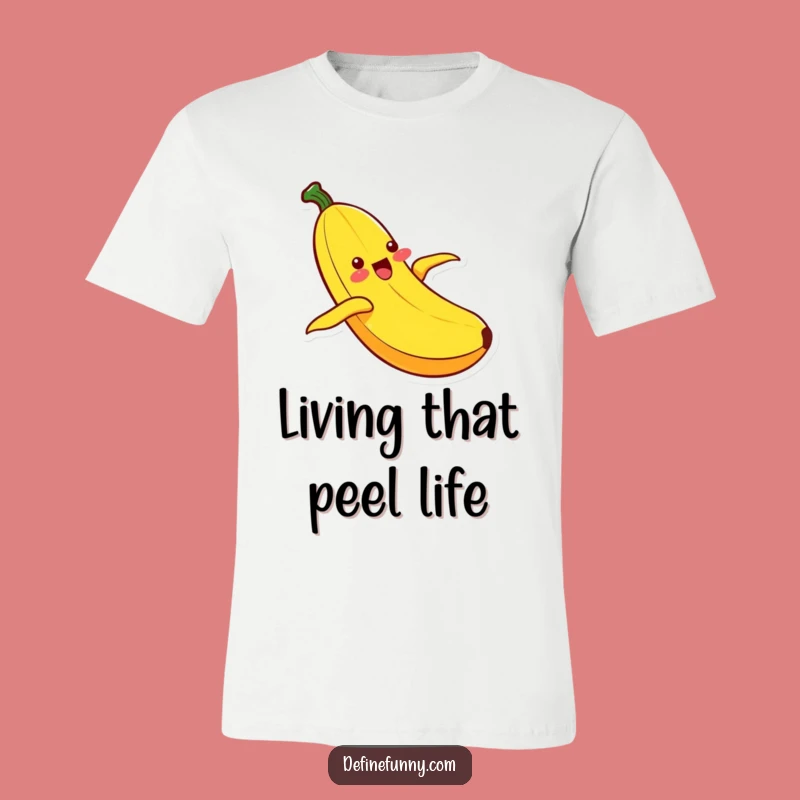 Funny Kawaii Banana Sliding T-Shirt: Wear Your Ecstatic Joy with Fun Style