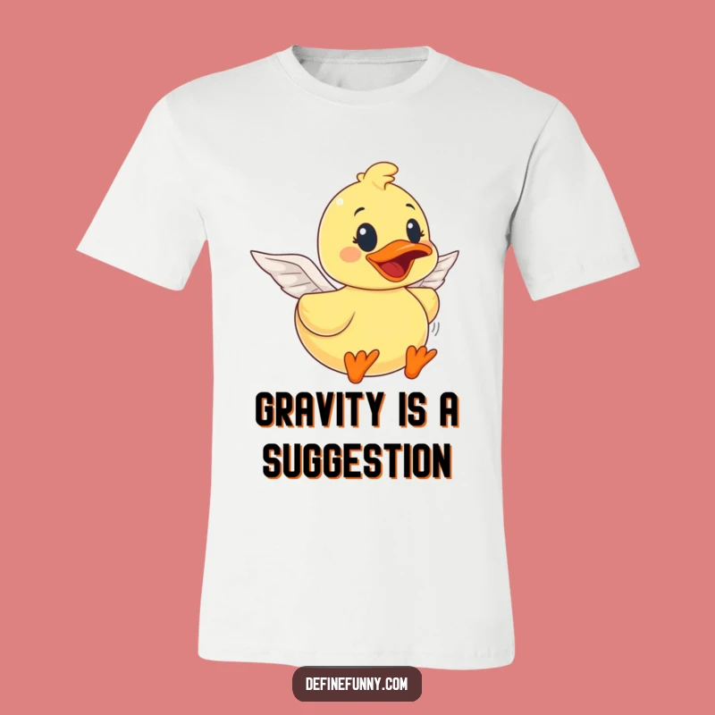 Funny Rubber Duck Flying Dream T-Shirt - Hilarious Gift for Duck Lovers