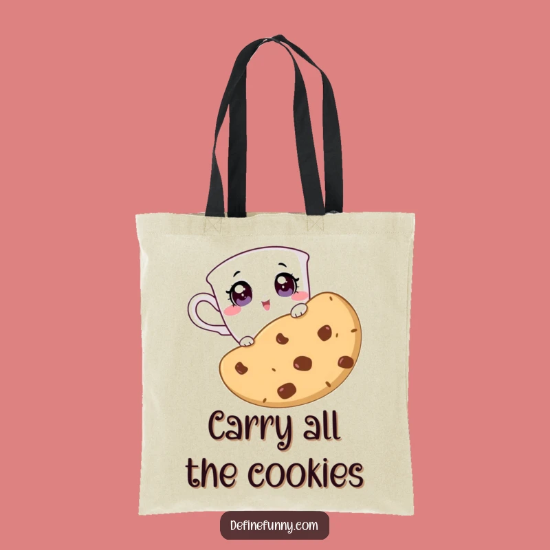 Funny Teacup Cookie Surprise Tote Bag: Your Hilarious Treat Companion
