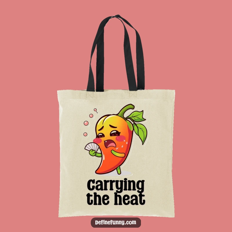 Funny Chili Pepper Hot Tote Bag - Surprised Carry-all, Great Gift